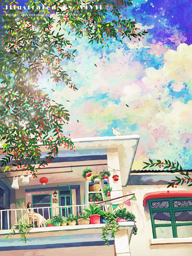 #小清新##森林系##治愈系插画#「vi...