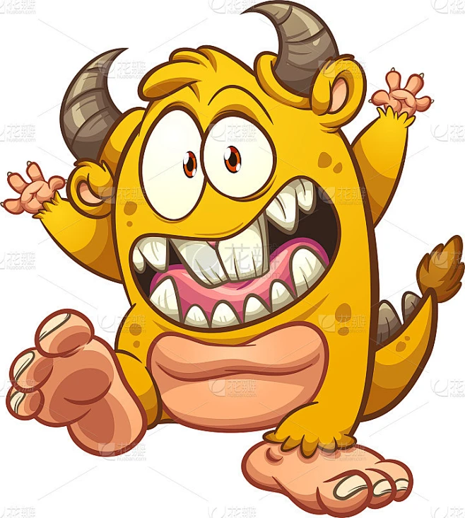 Yellow monster素材-花瓣网