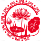 中国风窗花纹样贴纸1