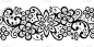 Alencon法国无缝蕾丝矢量图案，镂空装饰纺织或刺绣设计在黑色的白色背景
