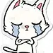 猫,标签,漫画,宠物,不高兴的,图像,棍,性格,哭,绘制