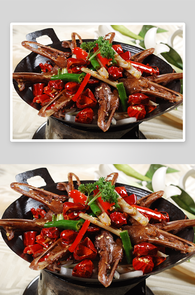 干锅肉类美食高清-众图网