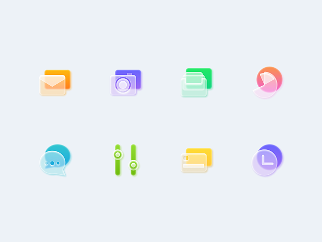 Frosted Glass Icons ...