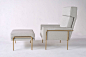 Trolley Lounge Chair + Ottoman by Phase Design | Armchairs