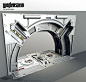 Wolfenstein: Moon Door, Tor Frick : This is a door I designed for Wolfenstein: The New Order