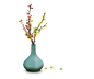 欧式花瓶装饰挂饰花草树叶大叶热带树叶盆栽花架花盆台灯沙发装饰素材免扣png元素设计创意吊灯