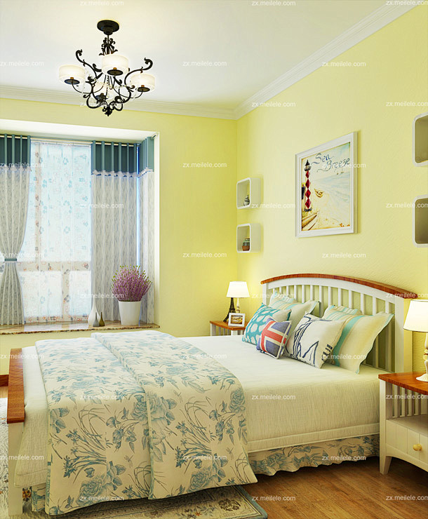 地中海风情四溢的卧室装修效果图