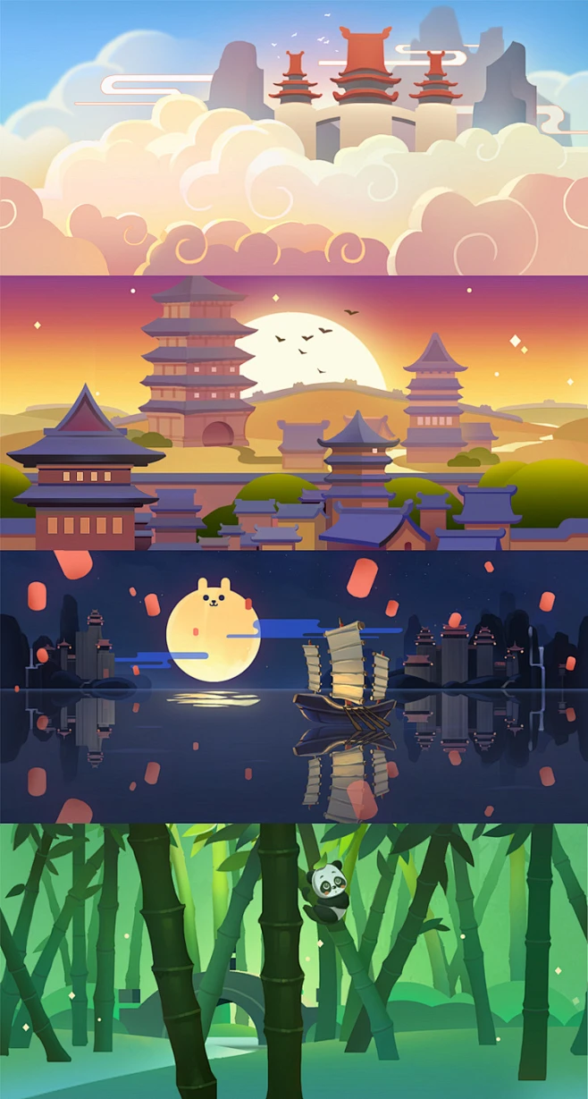 ,,Ծ‸Ծ,,--苏哈北_绘画_涂鸦王国插画图片_场景设定图片素材-花瓣网