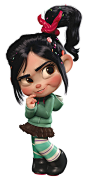 Vanellope Von Schweetz. Favorite character in Wreak-It Ralph next to Ralph and Felix of course :P