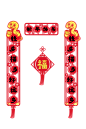 大气2025年蛇年新年春节福字对联物料