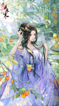 遇见逆水寒 李师师 柿照晴光
晴天如碧，撷柿留香