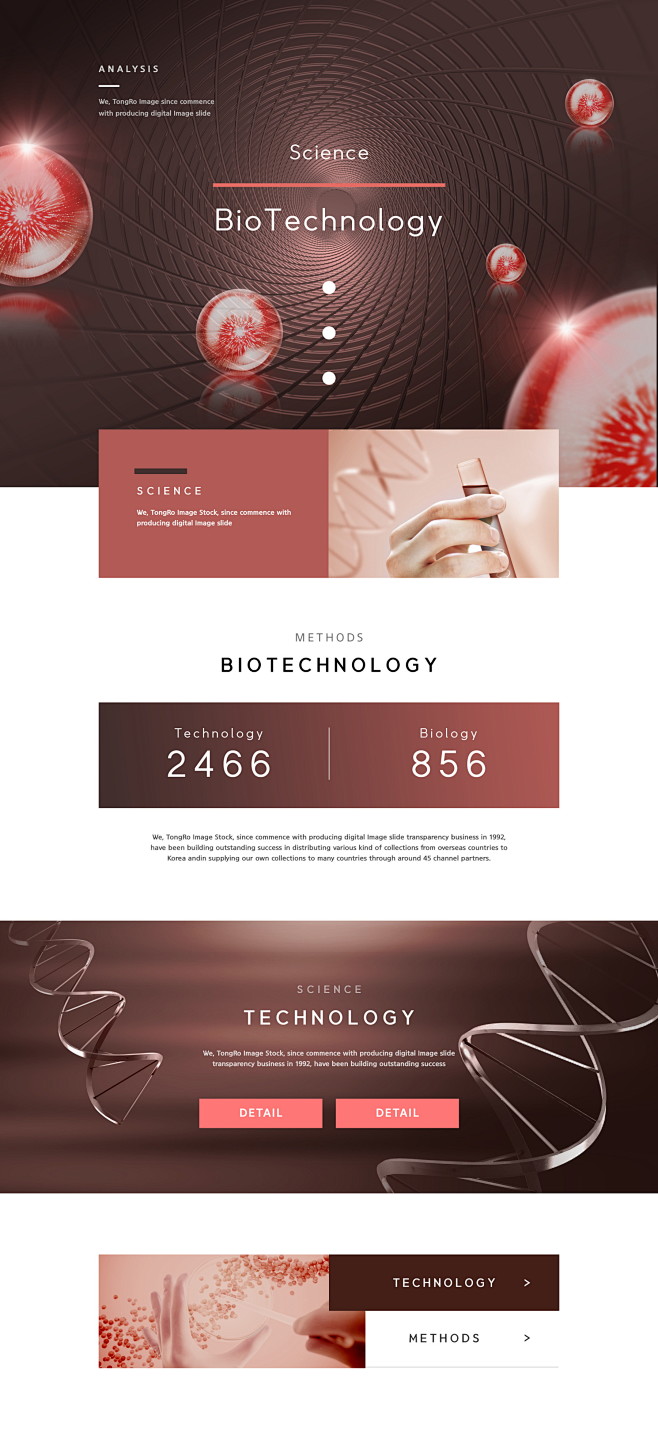 生物技术 科学分子 工业技术 智能页面设...