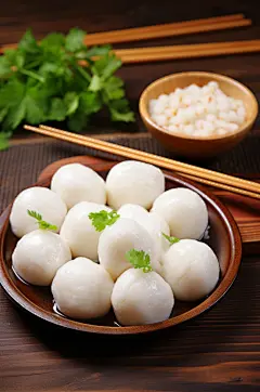AI数字艺术元宵节汤圆美食摄影图