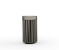 Litter bin 110 with and without ashtray by BENKERT-BAENKE | Exterior bins