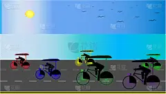 背景,遮阳伞,骑自行车,脚踏车,男人,运动,图像,海洋,壁纸,设计