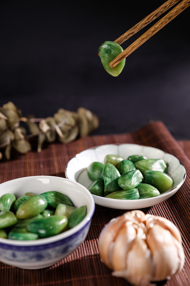 大蒜腊八蒜传统美食腊八物品摄影图片-众图...