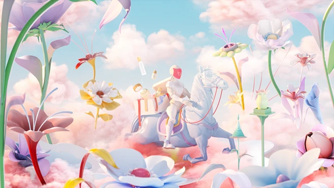 3D c4d cinema4d kv-花瓣网