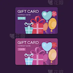 Vector gift cards.