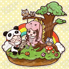 【大湿爱设计】Q版卡通漫画人物像 生日插画手绘 T恤图案毕业设计-淘宝网