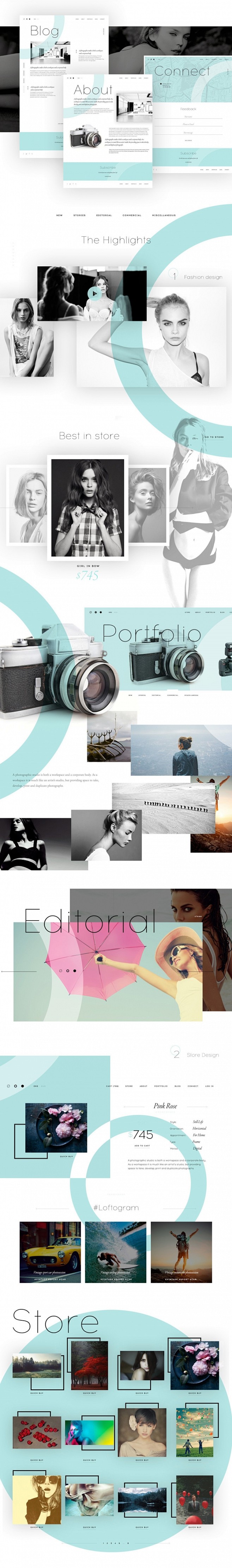 Loft 摄影工作室品牌和网站设计 设计...