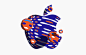 Check out these custom logos Apple made for its October 30th event : The Apple logo has never looked this good.