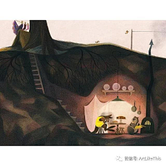 ~小生姓李~采集到彩铅插画