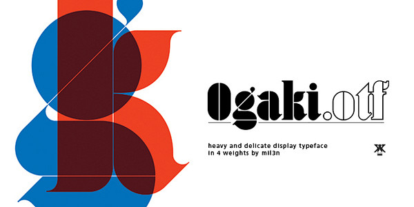 Ogaki typeface on Be...