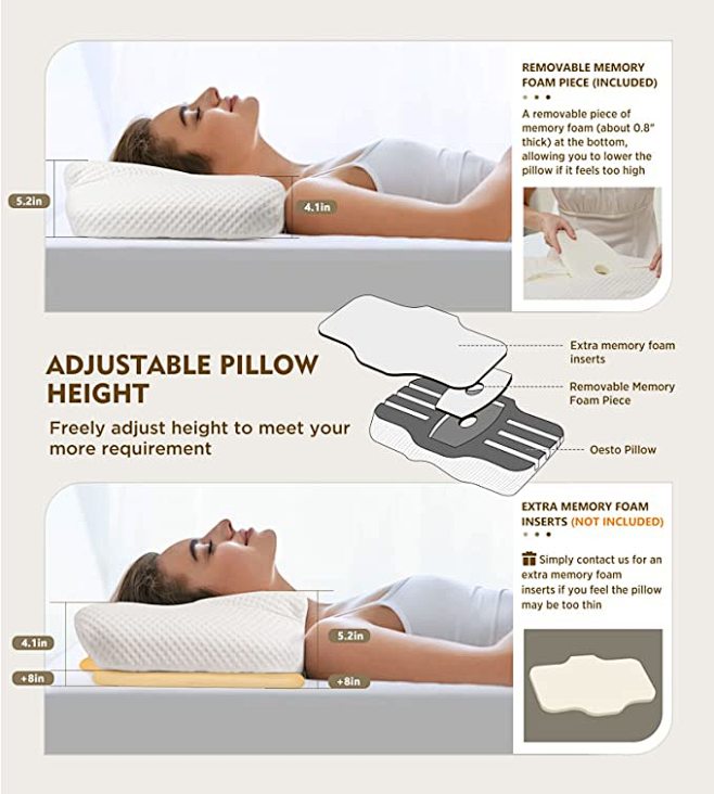Osteo Cervical Pillow for Neck Pain Relief, Hollow Design
