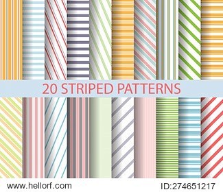 20 color stripes sea...