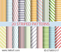 20 color stripes seamless patterns,  Pattern Swatches, vector, Endless texture can be used for wallpaper, pattern fills, web page,background,surface