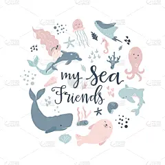 想法,海洋生命,可爱的,请柬,纺织品,海豚,模板,动物,夏天,绘制