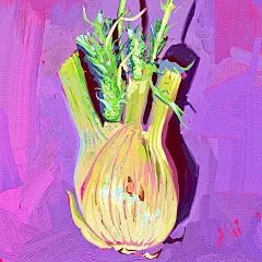 Photo by Alai✨Oil painter on June 14, 2024. May be art of onion.