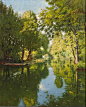 【艺术与审美】你仿佛把一整个春天给了我，法国艺术家Henri Biva油画作品欣赏_哔哩哔哩_bilibili