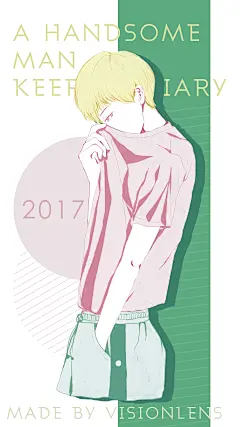 #壁纸# #花美男#​花美男彩色插画手机壁纸