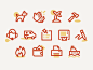 Australia Post Iconography color duotone line iconography icon set icons