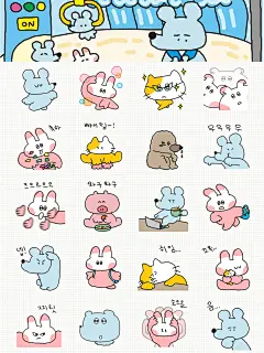 韩国文创sukeydokey搞怪鼠表情包 - 小红书