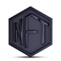 NFT (front view) - 60款黑色金融理财3D图标合集 3D Crypto Icon Set