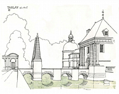 灵感邦丨ideabooom采集到丨L丨景观建筑创意手绘丨马克笔水彩铅笔钢笔欧洲建筑手绘