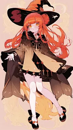 数字艺术漫画风少女