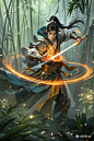 东方玄幻，男，古风，技能特效 (5)