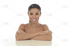 异国情调,青年人,女人,拉美人和西班牙裔人,自然美,快乐,墨西哥人,西班牙和葡萄牙人,正面视角,留白