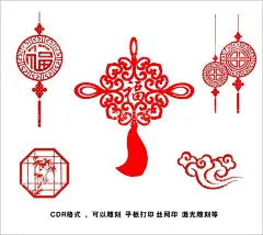 中国结  - 源文件下载【酷图网】古典花纹,古典,花纹,古画纹,纹理,纹,窗花,生肖剪纸,画框,中式画框,边框,中式边框,祥云,云,中国结,