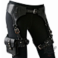 Would love these Holster-style garters from Five and Diamond for steampunk dressing up.: