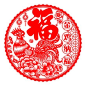 2017新款鸡年静电福字贴<font color=red>剪纸</font>窗花30规格生肖福春节庆用品可定制