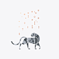 Snow Leopard : Illustration series of snow leopard. 
