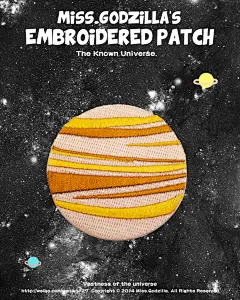 哥斯拉小姐独家！！原创插画 刺绣贴【单片装】——已知宇宙系列-淘宝网