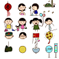 儿童彩色简笔画——中国节日篇