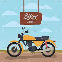 传统,小型摩托车,经典,摩托车比赛,黄色,华丽的,人,车轮,男人