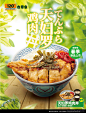 美味大放送！12张日式美食吉野家海报设计