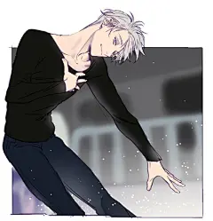 《冰上的尤里》中滑冰王子维克托的唯美人物插画